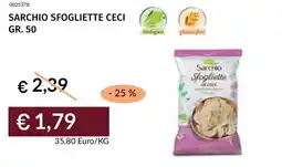 Prezzemolo e Vitale Sarchio sfogliette ceci offerta