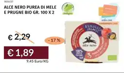 Prezzemolo e Vitale Alce nero purea di mele e prugne bio offerta