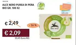 Prezzemolo e Vitale Alce nero purea di pera bio offerta