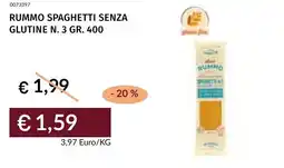 Prezzemolo e Vitale Rummo spaghetti senza glutine n. 3 offerta