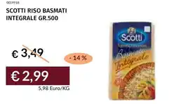 Prezzemolo e Vitale Scotti riso basmati integrale offerta