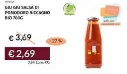 Prezzemolo e Vitale Giu giu salsa di pomodoro siccagno bio offerta