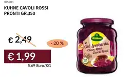 Prezzemolo e Vitale Kuhne cavoli rossi pronti offerta