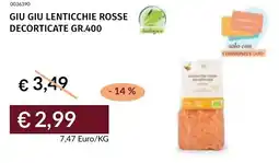 Prezzemolo e Vitale Giu giu lenticchie rosse decorticate offerta