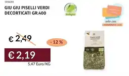 Prezzemolo e Vitale Giu giu piselli verdi decorticati offerta