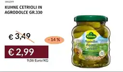 Prezzemolo e Vitale Kuhne cetrioli in agrodolce offerta