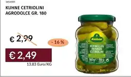 Prezzemolo e Vitale Kuhne cetriolini agrodolce offerta