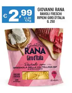 A&O Giovanni rana ravioli freschi ripieni giro d'italia offerta