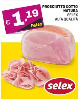 A&O Prosciutto cotto natura selex alta qualità offerta