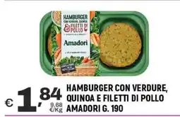 A&O Hamburger con verdure, quinoa e filetti di pollo AMADORI offerta