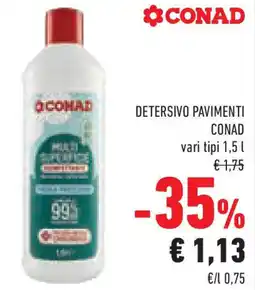 Conad Superstore Detersivo pavimenti CONAD offerta