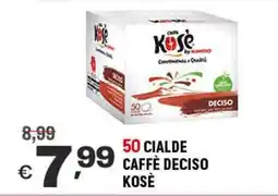 A&O 50 cialde caffè deciso KOSÈ offerta