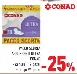 Conad Superstore Pacco scorta assorbenti ultra CONAD offerta