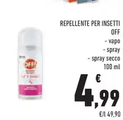 Conad Superstore Repellente per insetti OFF offerta