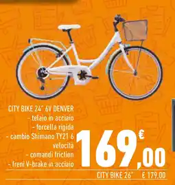 Conad Superstore City bike 24" 6V DENVER offerta