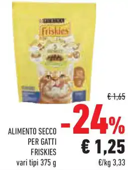 Conad Superstore Alimento secco per gatti FRISKIES vari tipi offerta