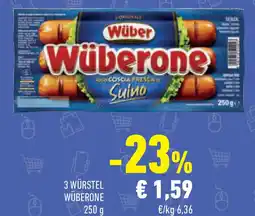 Conad Superstore 3 würstel wüberone Wüber offerta