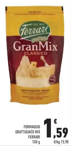 Conad Superstore Formaggio grattugiato mix FERRARI offerta
