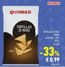 Conad Superstore Tortillas di mais CONAD offerta