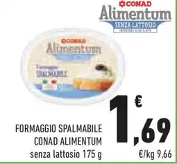 Conad Superstore Formaggio spalmabile CONAD ALIMENTUM offerta