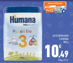 Conad Superstore Latte in polvere 3 HUMANA offerta