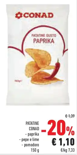 Conad Superstore Patatine CONAD offerta