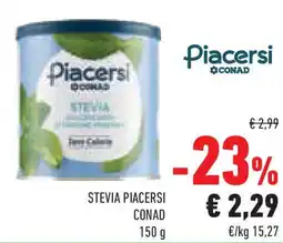 Conad Superstore Stevia piacersi STEVIA PIACERSI CONAD offerta