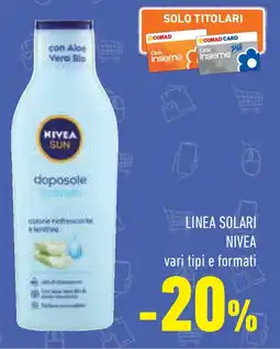 Conad Superstore Linea solari NIVEA offerta