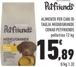 Conad Superstore Alimento per cani di taglia medio/grande conad PETFRIENDS offerta
