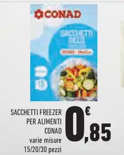 Conad Superstore Sacchetti freezer per alimenti CONAD offerta