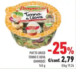Conad Superstore Piatto unico tonno e uova DIMMIDISÌ offerta