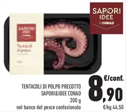 Conad Superstore Tentacoli di polpo precotto SAPORI&IDEE CONAD offerta