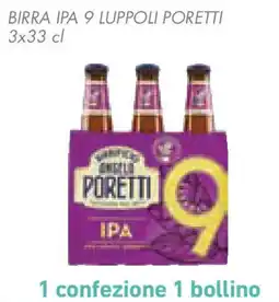 Conad Superstore Birra ipa 9 luppoli PORETTI offerta