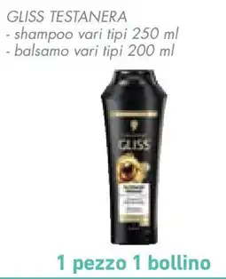 Conad Superstore GLISS TESTANERA shampoo-balsamo offerta