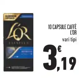 Conad Superstore 10 capsule caffè L'OR offerta