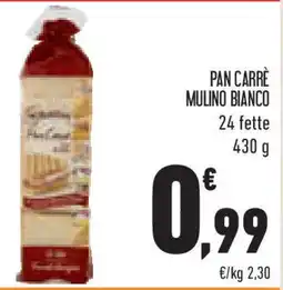 Conad Superstore Pan carrè MULINO BIANCO 24 fette offerta