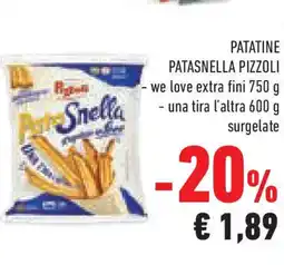 Conad Superstore Patatine patasnella PIZZOLI offerta