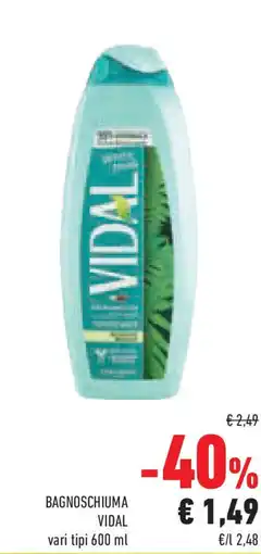 Conad Superstore Bagnoschiuma VIDAL offerta