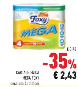 Conad Superstore Carta igienica MEGA FOXY offerta