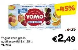 Unes Yogurt zero grassi gusti assortiti YOMO offerta