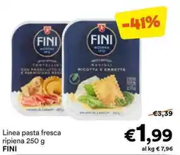 Unes Linea pasta fresca ripiena FINI offerta