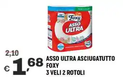 A&O Asso ultra asciugatutto 3 veli 2 rotoli offerta