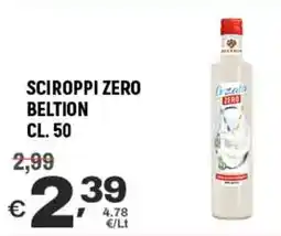 A&O Sciroppi zero BELTION offerta