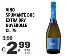 A&O Vino spumante doc extra dry NOVEBOLLE offerta