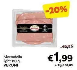 Unes Mortadella light VERONI offerta