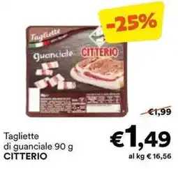 Unes Tagliette di guanciale CITTERIO offerta