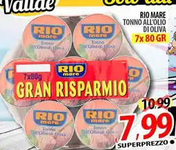 Il Genio Supermercato Rio mare tonno all'olio di oliva offerta