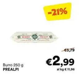 Unes Burro PREALPI offerta