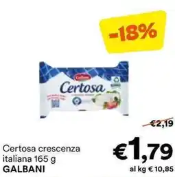 Unes Certosa crescenza italiana GALBANI offerta