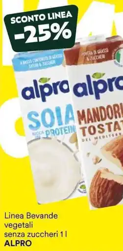 Unes Linea Bevande vegetali senza zuccheri ALPRO offerta